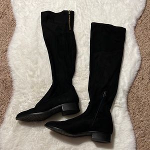 Thigh high velvet boots size 7